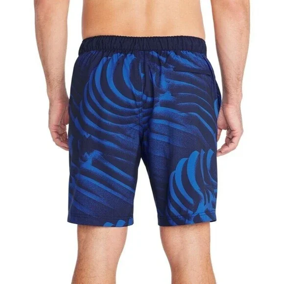 Speedo Men's Printed Bondi Basin 9" Boardshorts Swim Shorts Black Blue XXL - Picture 2 of 3